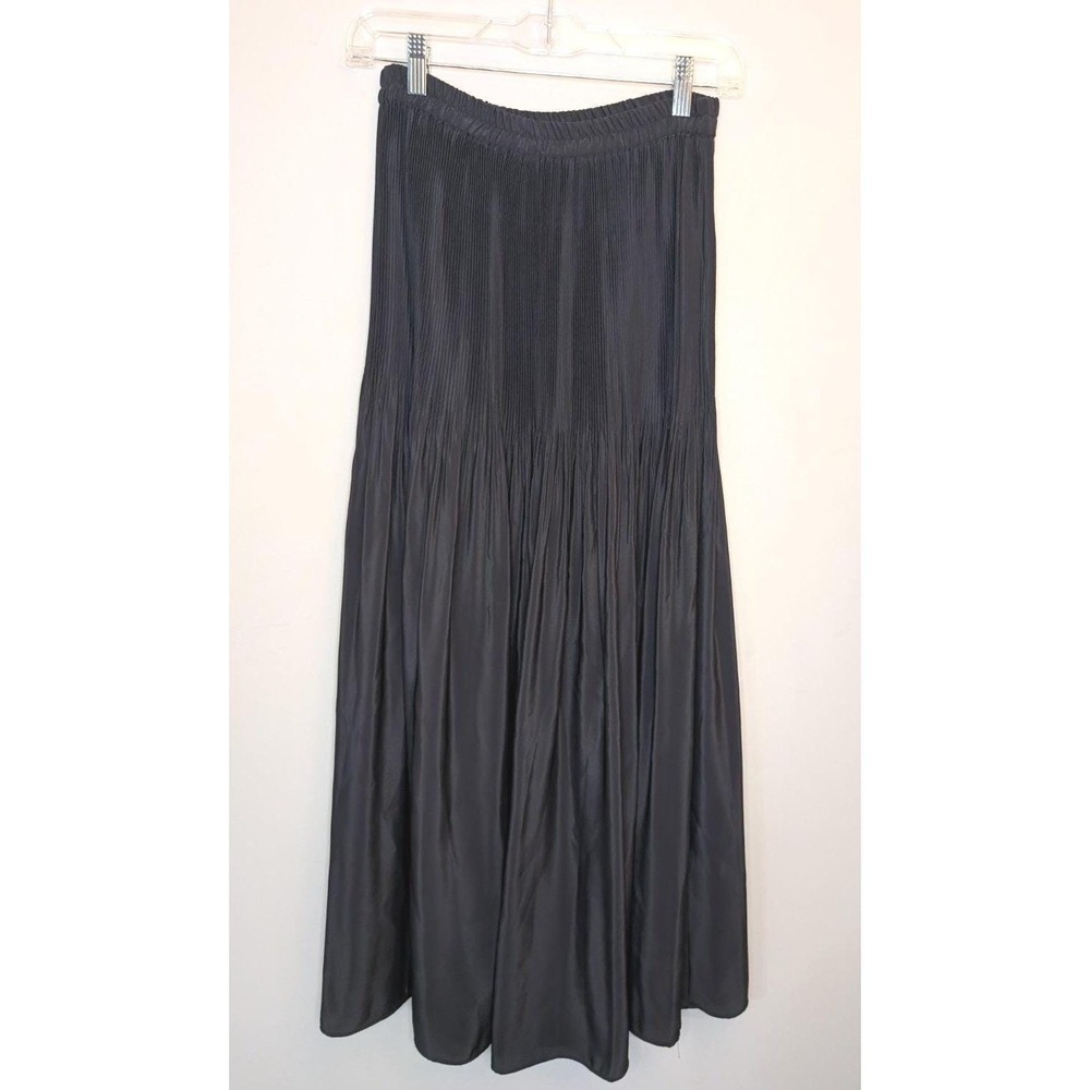 VTG Compagnie Internationale Express Women's Black Pleated Maxi Skirt,  Size S